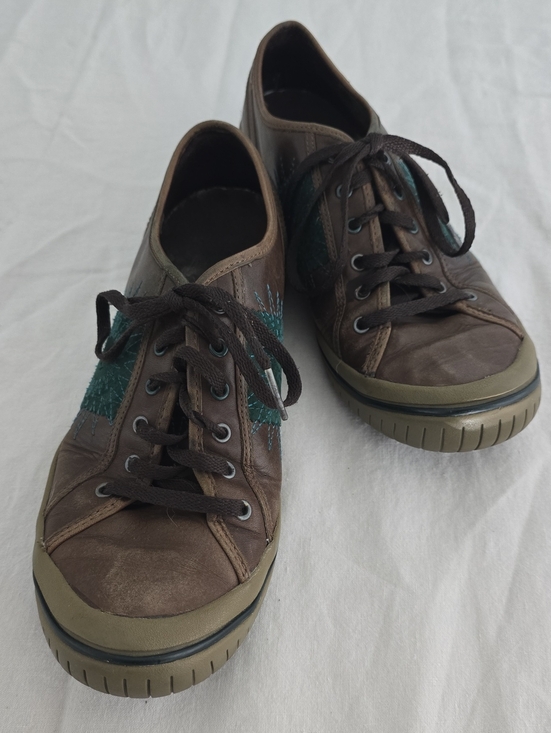 Merrell Shoes - Merrell Women's Brown and Teal Low-Top Lace-Up Sneakers